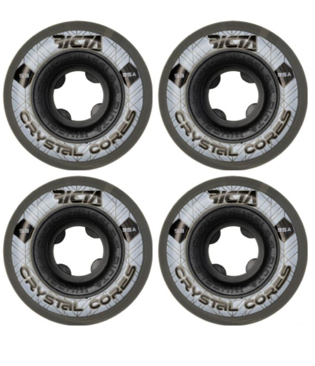 53mm Ricta Crystal Cores clear/grey wide 95a