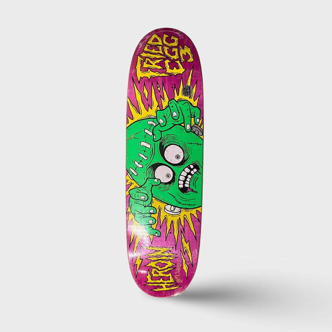 Heroin Team Fried Egg 3 Shaped Deck 8.90"